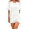 Übergröße Sommer Sonnenschutz Kittel Locker Bikini Cover-Ups Mode Badekleid für Damen