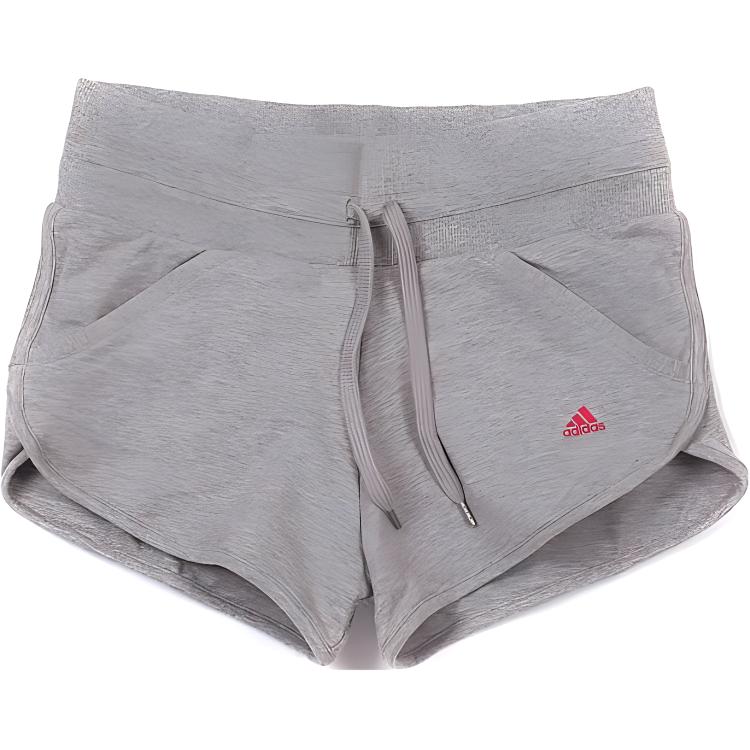 

Adidas Спортивные тренировочные шорты однотонные на шнуровке дышащие повседневные женские шорты серые F48552 L