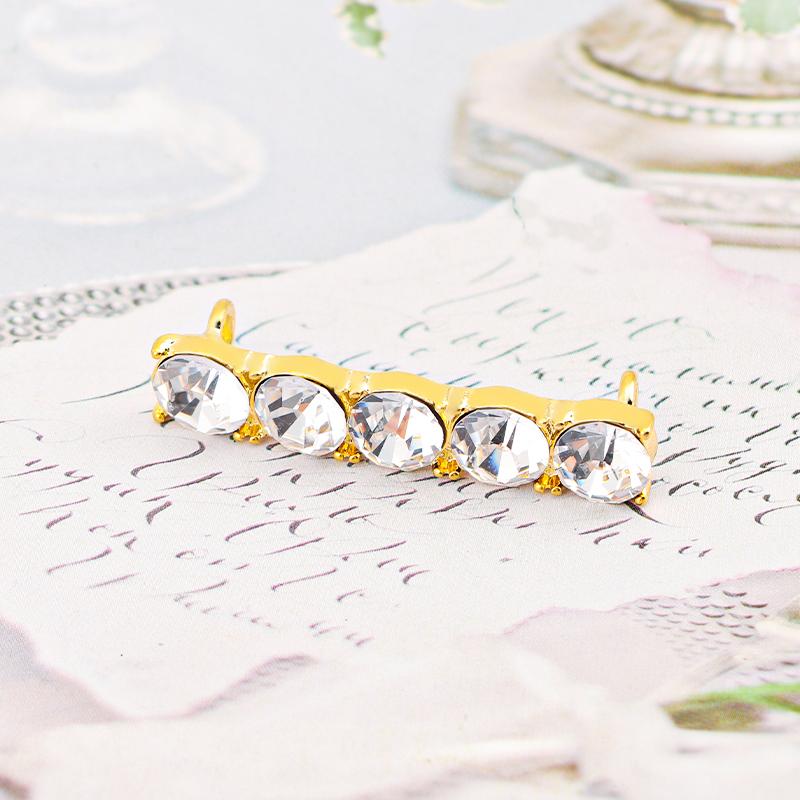 Fashion Metal Shoe Charms Luxury Diamond Pearl Sneaker Charms Gold Silver Shoe decoration DIY Shoelaces Buckles Shoes Accesories