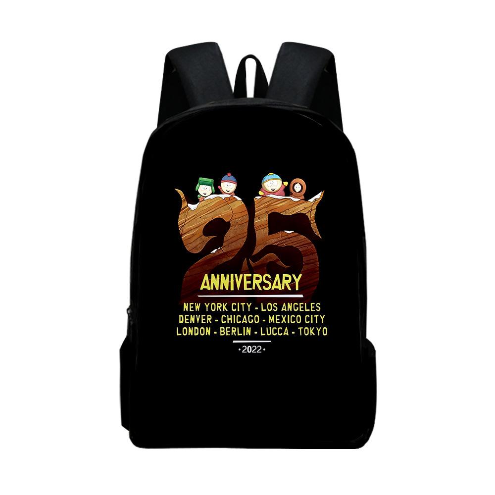 New 3D South Park South Park backpack for elementary school students, cartoon style for both men and women