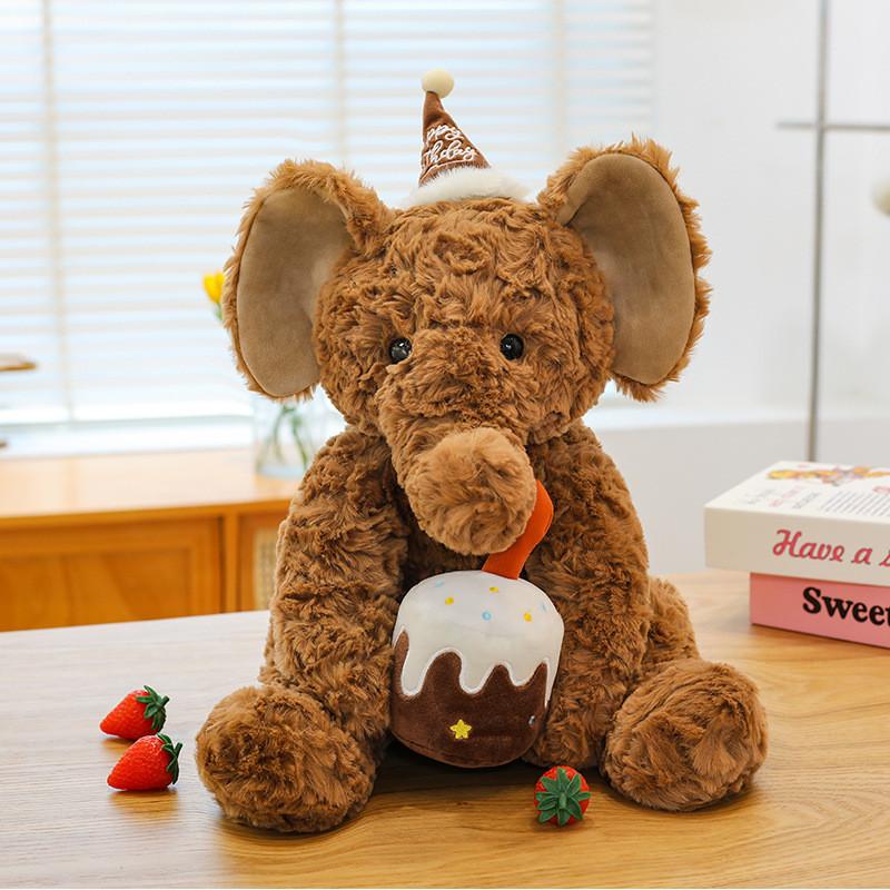 Plush Elephant Toy For Kids Birthday Party Decorations And Gifts