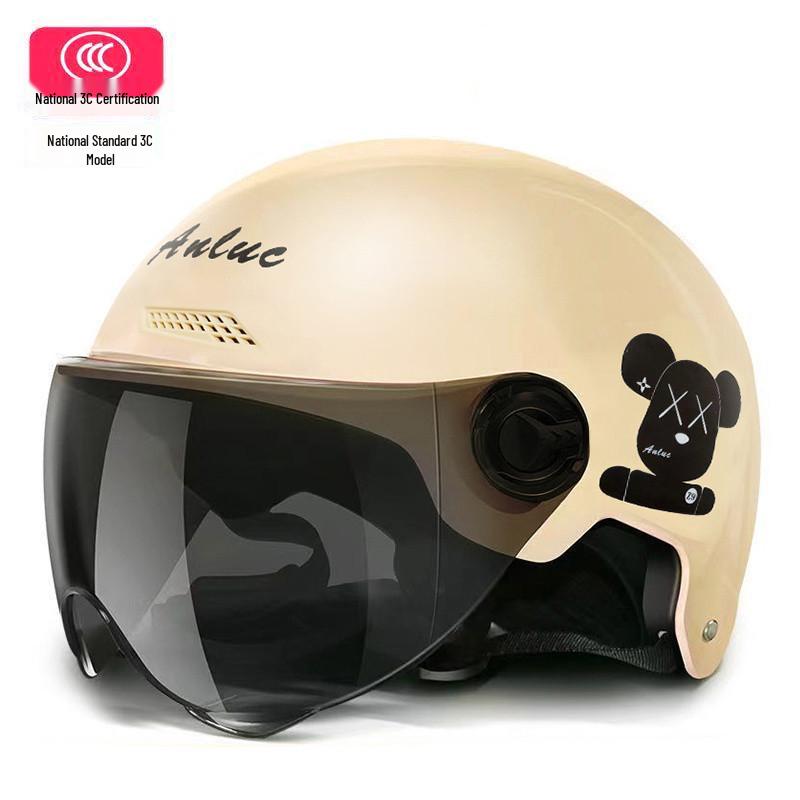 Certified Universal Battery Motorcycle Helmet for Men & Women - All-Season, Free Shipping