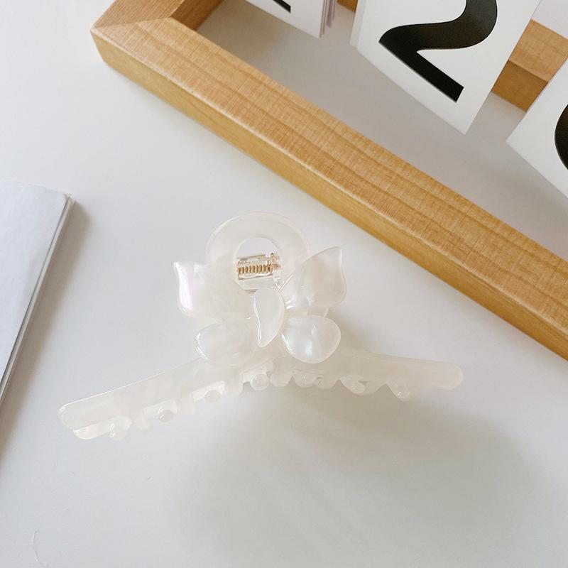 And Exquisite Floral Butterfly Large Hair Claw Clip For Women Crafted Acetate From