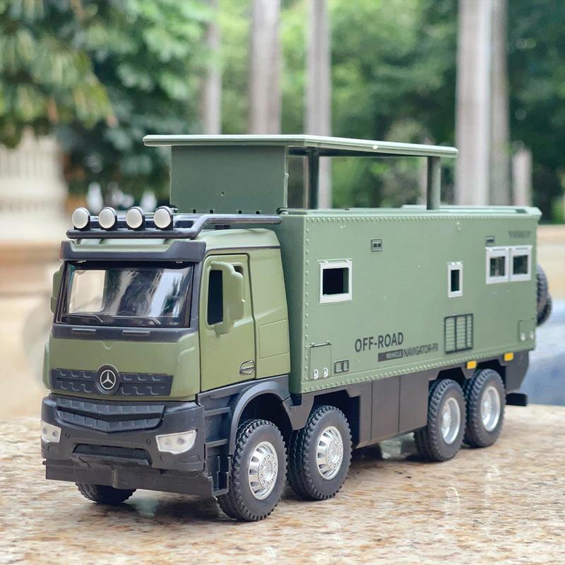 1/24 NOMADISM NAVIGATOR Benz 8X8 Alloy Die Cast Toy Car Model Sound and Light Children's Toy Collectibles Birthday Gift