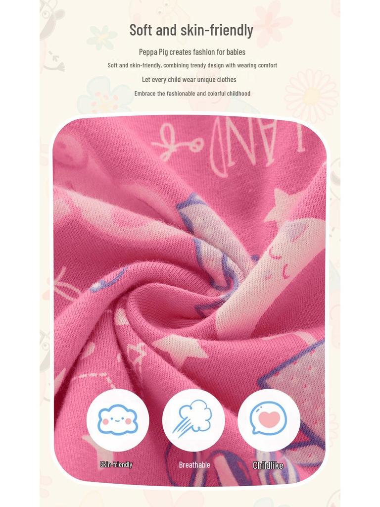 Peppa Pig Girls' Long Sleeve Cartoon Dress - Autumn Collection