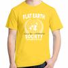 Flat Earth Society Fashion Graphic T Shirts Summer Tees Tops Cotton Oneck New Shirts And Tshirts Unisex Unisexs Print T Shirt