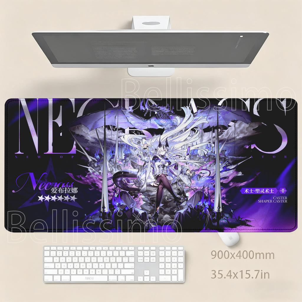 HD Printing Mousepad Arknights Anime Girl Kawaii Large Mouse Pad Gamer Lock Edge XXL Gaming Carpet PC Keyboard Office Desk Mat