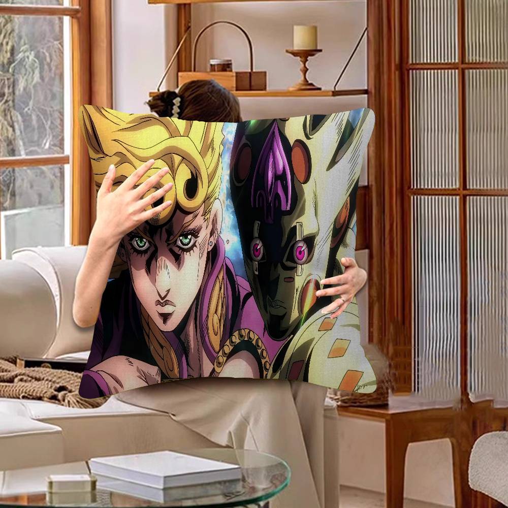 Anime JoJo Bizarre Maple Design Cushion Cover Happy Autumn Harvest Decor Holiday Decorati Pillow Cover