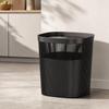 Lightweight Open-Top Wastebasket Compact Plastic with Thick Upper