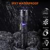 Super Powerful LED Flashlight With Side Lights High Power Torch Light Tactical Flashlight Type C Rechargeable Camping Lamp