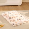 Winter Pet Blanket Coral Fleece Footprints Dog Mattress Comfortable Warm Kennel Mat Small and Medium Size Pet Quilt