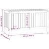 Garden Storage Box Honey Brown 115 X 49 X 60 Cm Solid Pine Wood