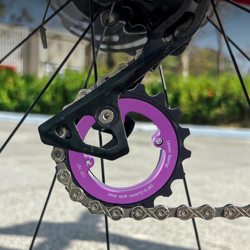 18T Fahrradschaltkäfig Riemenscheibe Schaltwerk 9/10/11 Gänge Keramikrolle Fahrradführung für Shimano R8000 R7000 MTB Rennrad Teile