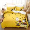 Cartoon Digital Print Duvet Cover Pillowcase Set Bedroom Bedding Gift