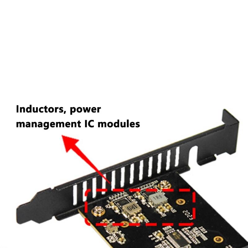 4 M.2 NVMe SSDs Expansion Adapter For PCIe 5.0 X16 Support Up To 4 Drive Large Storage Capacity And RAIDs Management