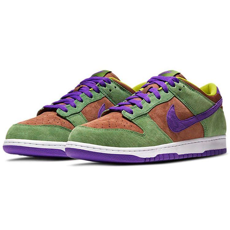 Nike Dunk Low SP Retro Veneer 2020 Unisex Sneakers Green Autumn-Green Deep-Purple DA1469-200