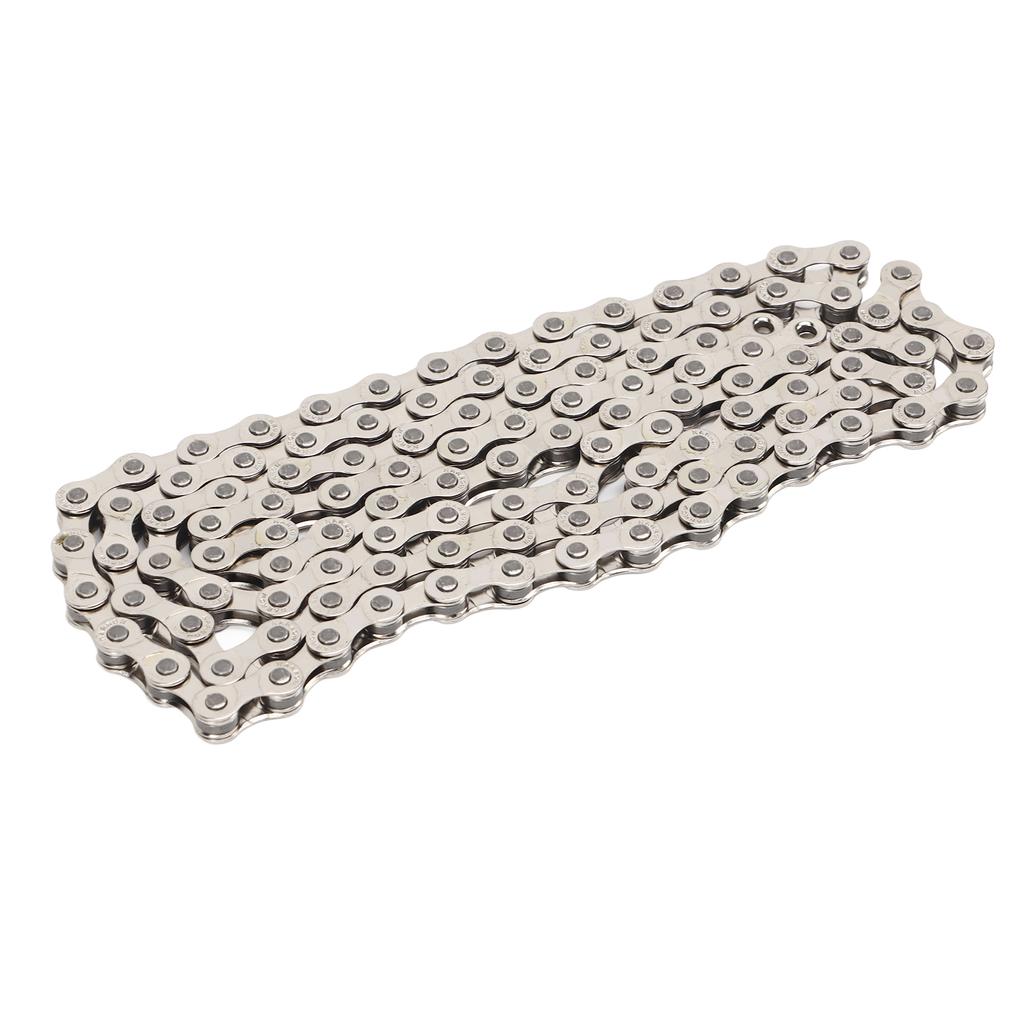 116 Link Mountain Bicycle Chain Silver 8 Speed High Carbon Steel Bike Chain Replacement for Cycling