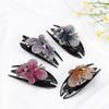 Durable Dovetail Crystal Hair Clips Rhinestone Hairpin Styling Tools Barrette