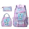 Cr7 Ronaldo 67 Print Student Rugzak Set met Lunchtas Etui Tienermeisjes School Reis Dagrugzak