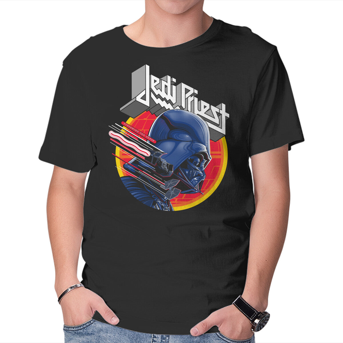 Unisex Crew Neck T-Shirt Galactic Hellion Graphic Short Sleeve Casual Tee M