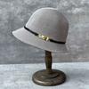 Spring And Summer Japanese Bucket Hat Straw Hat Women'S Short Brim Sun Protection Visor Hat Sequined Decorative Basin Hat Shows Small Face