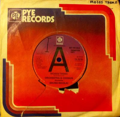 7inch Record ENNIO MORRICONE - Moses Theme / Israel 7N25735PROMO Pye Internation 1976 UK Soundtracks & Musicals Used