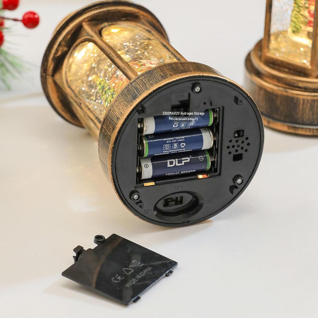 Luminous Santa Claus Music Box Lantern: Festive Christmas Decor Gift