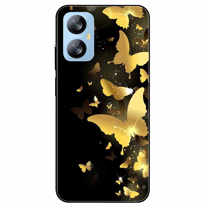 Für Blackview A52 Pro Hülle Handyhülle Stoßfeste Schwarz lackierte TPU Hülle für Blackview A52 Pro Silikon Weicher Bumper A52Pro Süß