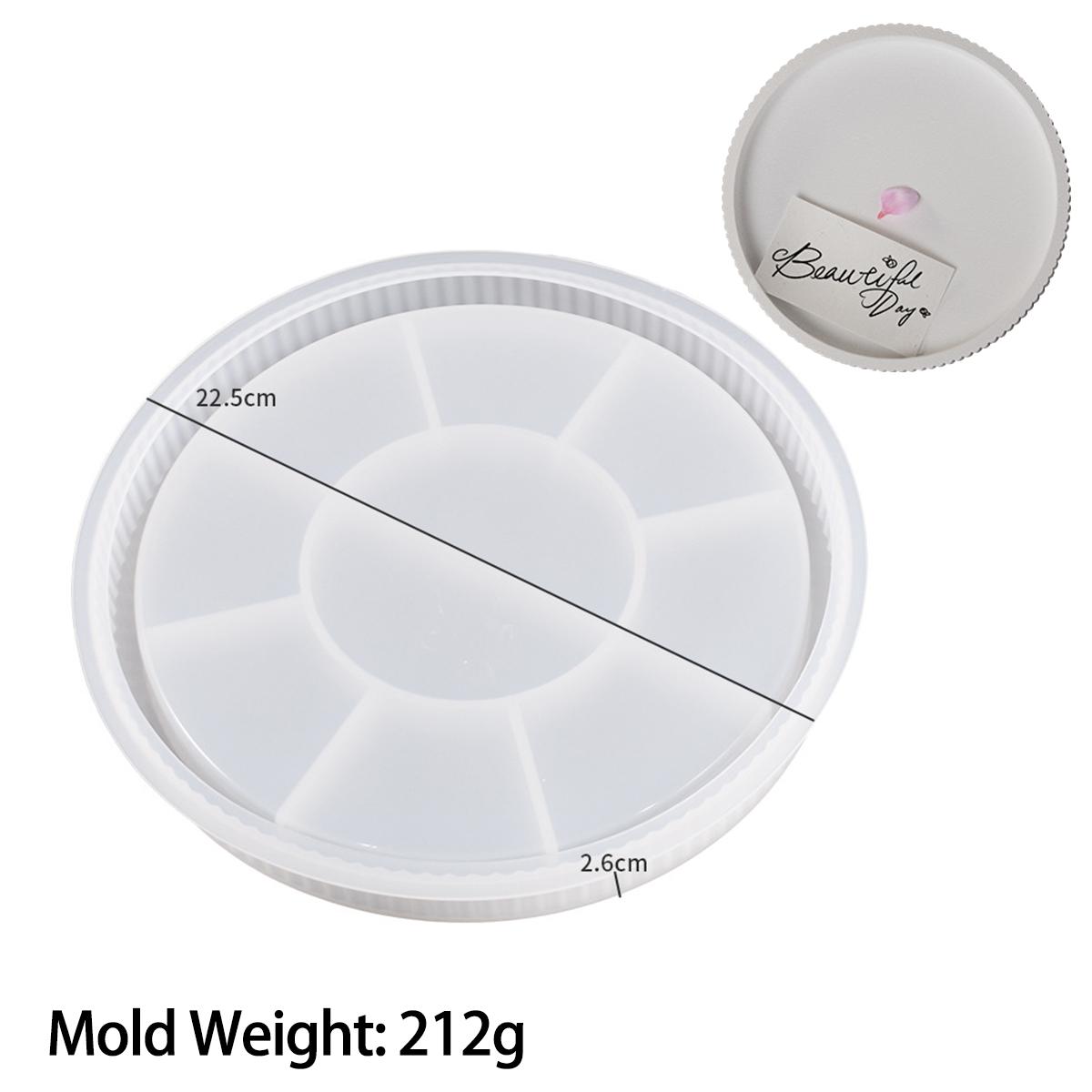 

Большой круглый поднос для хранения, силиконовая форма, подставка под тарелку с фруктами, форма для литья керамики, глины, смолы, цемента, бетона, домашний декор