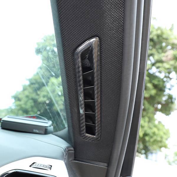 Set of 2 Dry Carbon Fiber A-Pillar Air Vent Frames for 2019-2022 BMW 8 Series G14/G15/G16