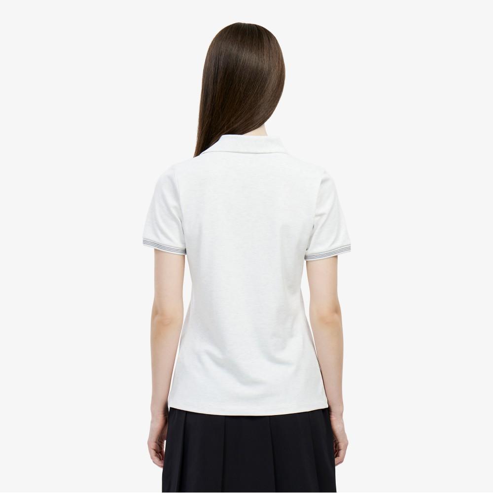 Lacoste Women's Tennis Diagonal Zipper Collar Polo Shirt PF951E-56GCCA