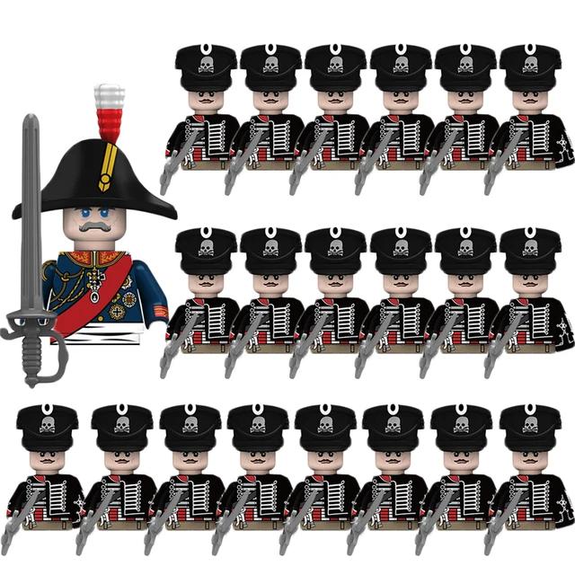 Kids Building Blocks Toy Napoleonic Wars Military WW2 Mini Dolls Soldier Duke Medieval Knights Officer Model Toy wholesale store
