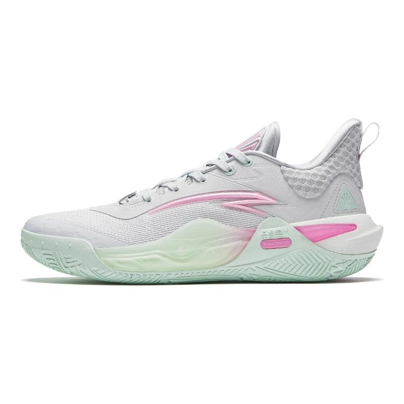 Anta KAI 1 SPEED men low-top basketball shoes Pink Salt Lake grey green pink 112441114-7 45