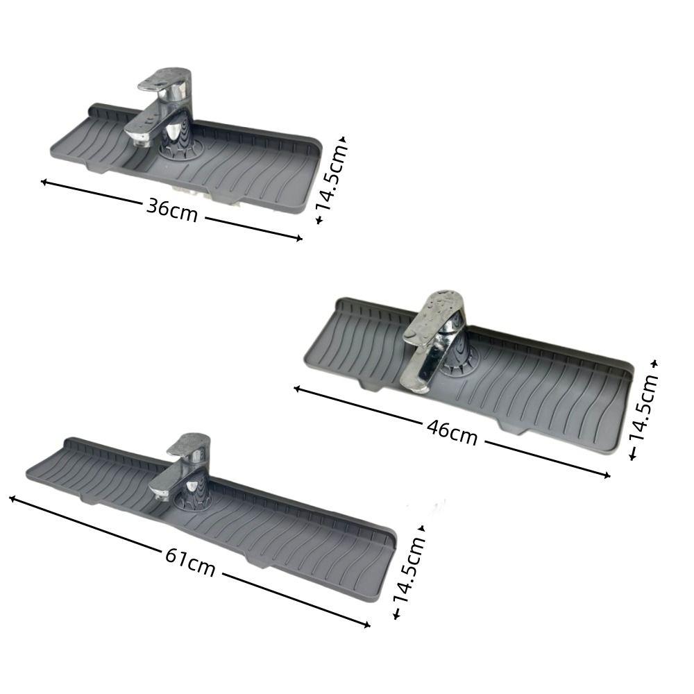 Silicone Faucet Splash Mat Easy Clean Countertop Splash Pad New Sink Water Catcher Mat  Kitchen Use