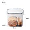 520-2000ml Sealed Jars Transparent Keep Fresh Function Kitchen Storage Container Moisture-proof Food Storage Tank