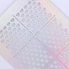 6Pcs Nail Art Vinyls Nagel Schablonen Sticker Irregulär Muster Stencil Stickers random