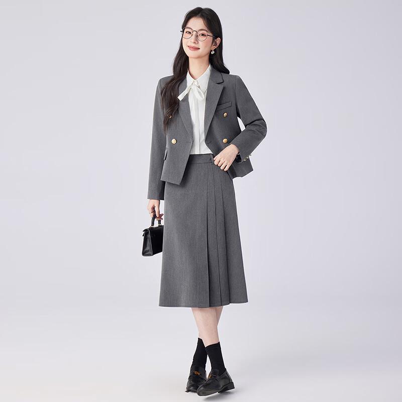 Women s Professional Short Blazer Skirt Suit Set 3XL