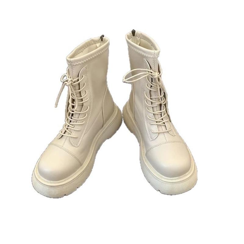 thick-soled Martin boots women's new spring and autumn single boots short boots sweet cool thin short boots