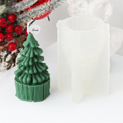 3D Geometric Christmas Pine Tree Candle Molds Silicone DIY Pine Cone Aromatherapy Candles Making Resin Molds Home Decor Supplies