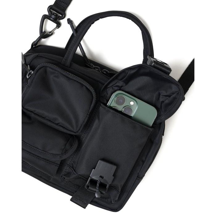 [Baicyclon by Bagjack] BCL-130(26SS) Multi Pocket 2-Way Bag BLACK(Nylon Twill) 21cm X 16cm X 11cm