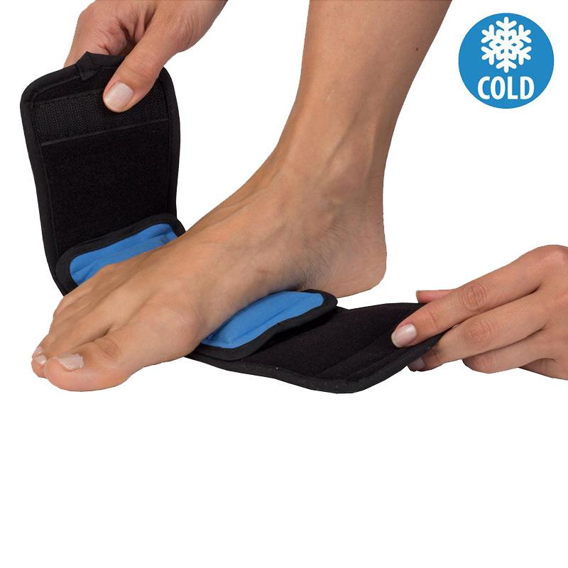 Small Reusable Gel Ice Pack Support Compress for Injuries and Pain Relief Cold Therapy Wrap for Hand Arch of Foot Wrist Elbow