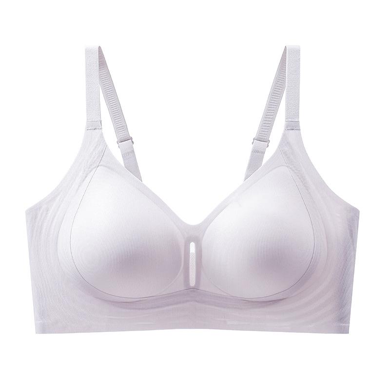 Traceless Lift Underwear Women's Thin Big Breasts Show Small Gathering, Comfortable and Breathable Anti-sagging Jelly Soft Support Bra