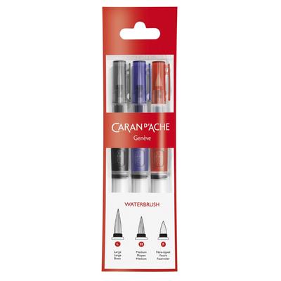 Caran Water Brush Set of 3 d'Ache 0115-303 Pump-type Pen,