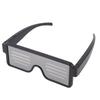 Dynamic LED Glowing Glasses USB Rechargeable Light Up Glasses White Light with Flashing Neon 11 Patterns