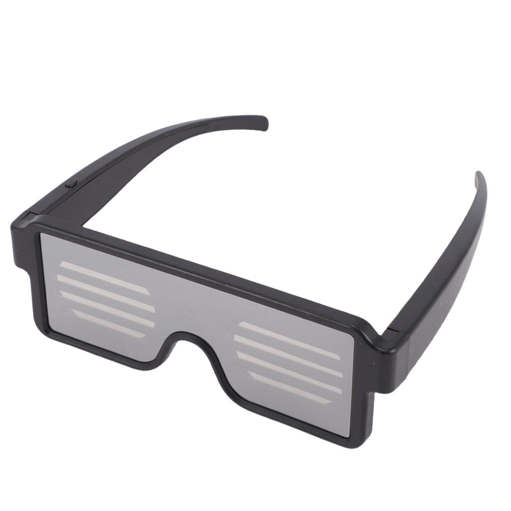 Dynamic LED Glowing Glasses USB Rechargeable Light Up Glasses White Light with Flashing Neon 11 Patterns