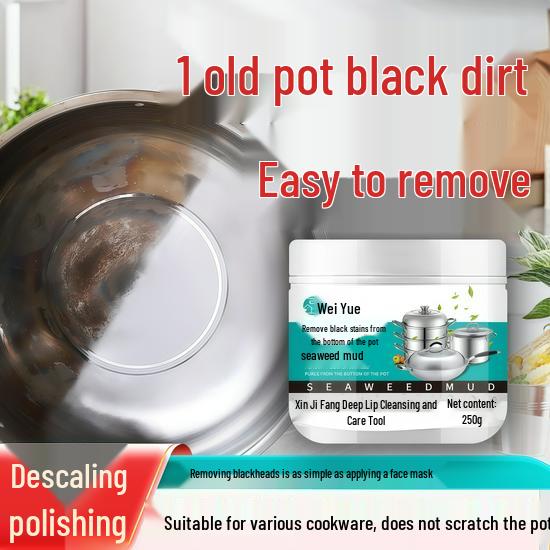 

Stainless Steel Black Algae & Burn Stain Remover for Pot Bottoms 2 bottles: Best Seller Package.