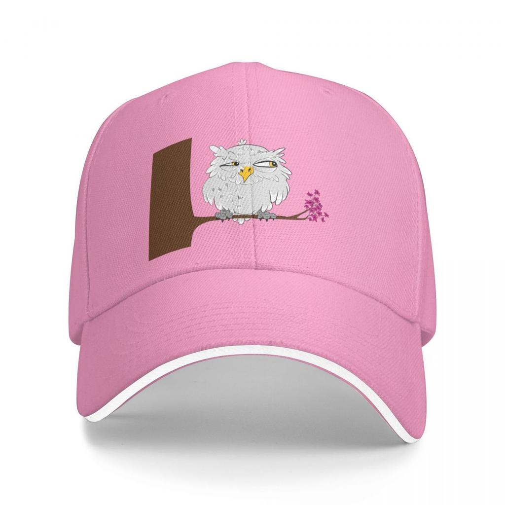 Suspicious Owl Baseball Cap Fluffy Hat Tea Hats Hats Man Women'S