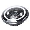 Pair 7 Inch Led Headlight H4 H13 Round Shape 7'' Headlights With Yellow & White Angel Eye For Jeep Wrangler Lada 4X4 50W/30W