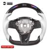 LED Carbon Fiber Steering Wheel Phone Holder for Tesla Model 3/Y Sports Competition
