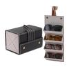 [Sitengle] Sunglasses Case, Holds 4 Pieces, PU Leather, Large Capacity Glasses Case, Foldable, Glasses Storage Case, Wall Hanging, Sunglasses Case,